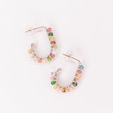 Sinh - Boucles d'oreilles puces personnalisables pierres précieuses de naissance or ou argent 