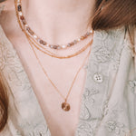 Talamanca - Collier perles ras de cou femme agate botswana perle de culture or argent 