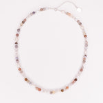 Talamanca - Collier perles ras de cou femme agate botswana perle de culture or argent 