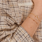 Aube - Bracelet femme personnalisable pierres precieuses de naissance or ou argent 