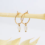 Gallinava - Boucles d'oreilles creoles pampilles perles de culture or ou argent 