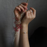 Hathor - Bracelet chaine femme howlite or ou argent 