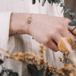 Karoo - Bracelet femme personnalisable pierres precieuses de naissance or ou argent 