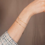 Zenith - Bracelet femme personnalisable pierres precieuses de naissance or ou argent 