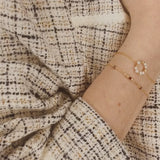 Zenith - Bracelet femme personnalisable pierres precieuses de naissance or ou argent 